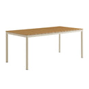 Finn 71" Outdoor Patio Aluminum Dining Table with Faux Wood Top by HouseOfZazla