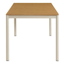 Finn 71" Outdoor Patio Aluminum Dining Table with Faux Wood Top by HouseOfZazla