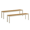 Finn Outdoor Patio Aluminum Bench Set of 2 by Modway by HouseOfZazla