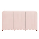 Dahlia Fluted and Scalloped Sideboard Storage Cabinet by HouseOfZazla