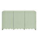 Dahlia Fluted and Scalloped Sideboard Storage Cabinet by HouseOfZazla