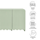 Dahlia Fluted and Scalloped Sideboard Storage Cabinet by HouseOfZazla
