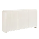 Dahlia Fluted and Scalloped Sideboard Storage Cabinet by HouseOfZazla