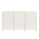 Dahlia Fluted and Scalloped Sideboard Storage Cabinet by HouseOfZazla
