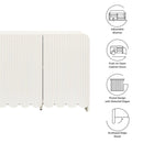 Dahlia Fluted and Scalloped Sideboard Storage Cabinet by HouseOfZazla
