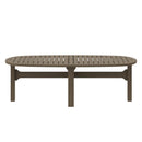 Saratoga Oval Outdoor Patio Teak Wood Coffee Table by Modway by HouseOfZazla