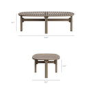 Saratoga Oval Outdoor Patio Teak Wood Coffee Table by Modway by HouseOfZazla