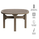 Saratoga Square Outdoor Patio Teak Wood Side Table by Modway by HouseOfZazla