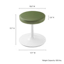 Lippa Vegan Leather Round Stool by Modway by HouseOfZazla
