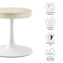 Lippa Vegan Leather Round Stool by Modway by HouseOfZazla