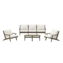 Saratoga 4-Piece Outdoor Patio Teak Wood Furniture Set by Modway by HouseOfZazla
