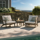 Saratoga 3-Piece Outdoor Patio Teak Wood Furniture Set by HouseOfZazla