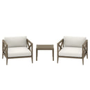 Northlake 3-Piece Outdoor Patio Teak Wood Furniture Set by HouseOfZazla