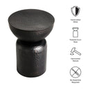 Mella Metal Hammered Side Table by Modway by HouseOfZazla