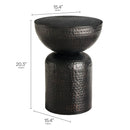 Mella Metal Hammered Side Table by Modway by HouseOfZazla