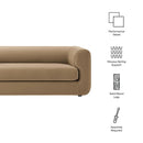 Leif 89" Performance Velvet Upholstered Sofa by Modway by HouseOfZazla