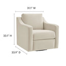 Liora Performance Velvet Swivel Armchair by Modway by HouseOfZazla