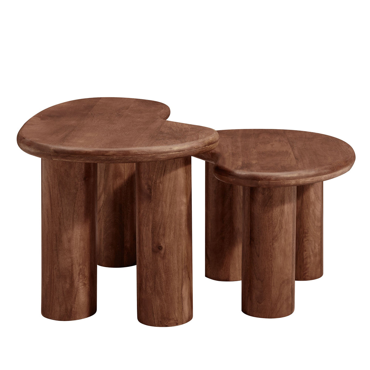 Hackney Mango Wood Nesting Coffee Table Set by Modway, photo 4 of 14