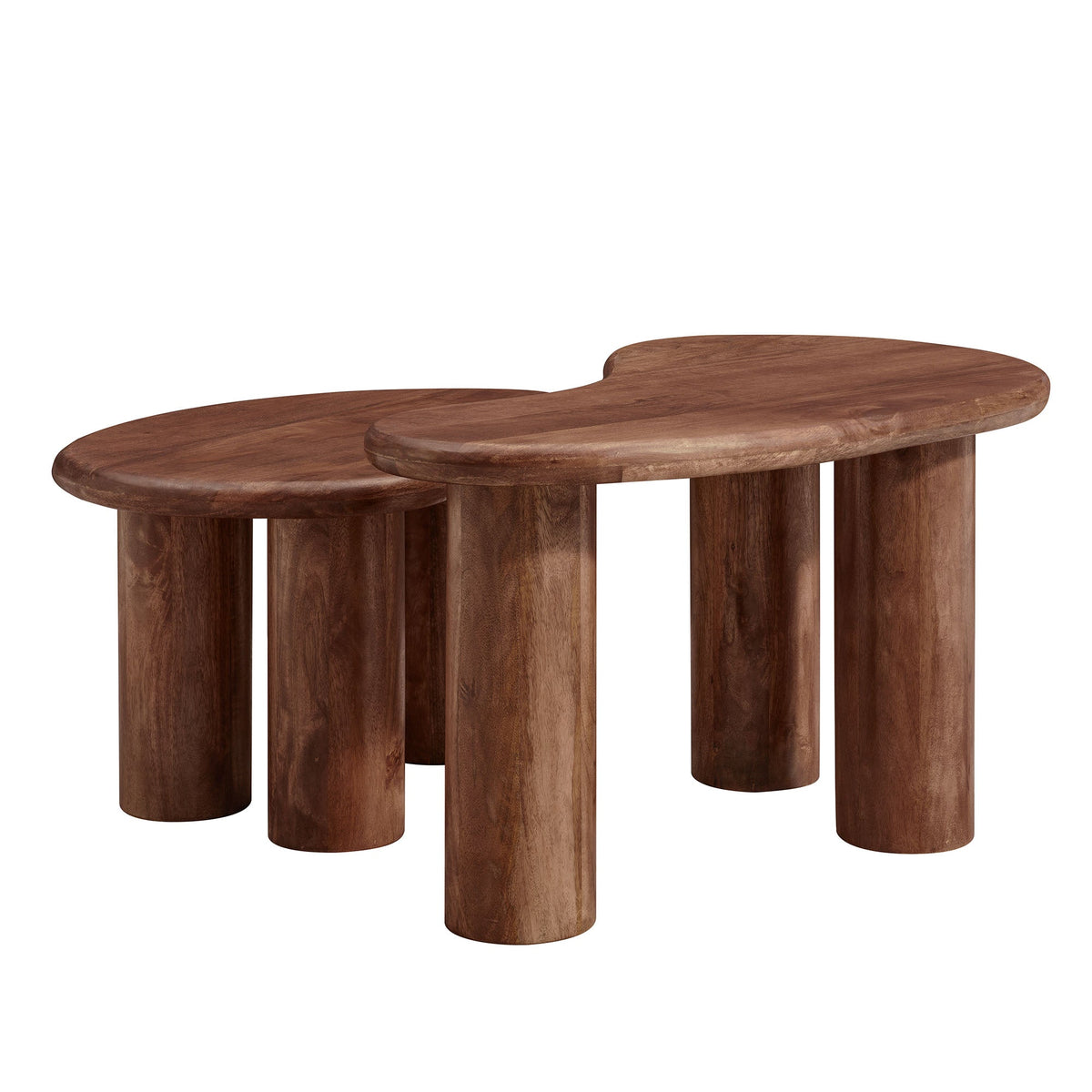 Hackney Mango Wood Nesting Coffee Table Set by Modway, photo 5 of 14