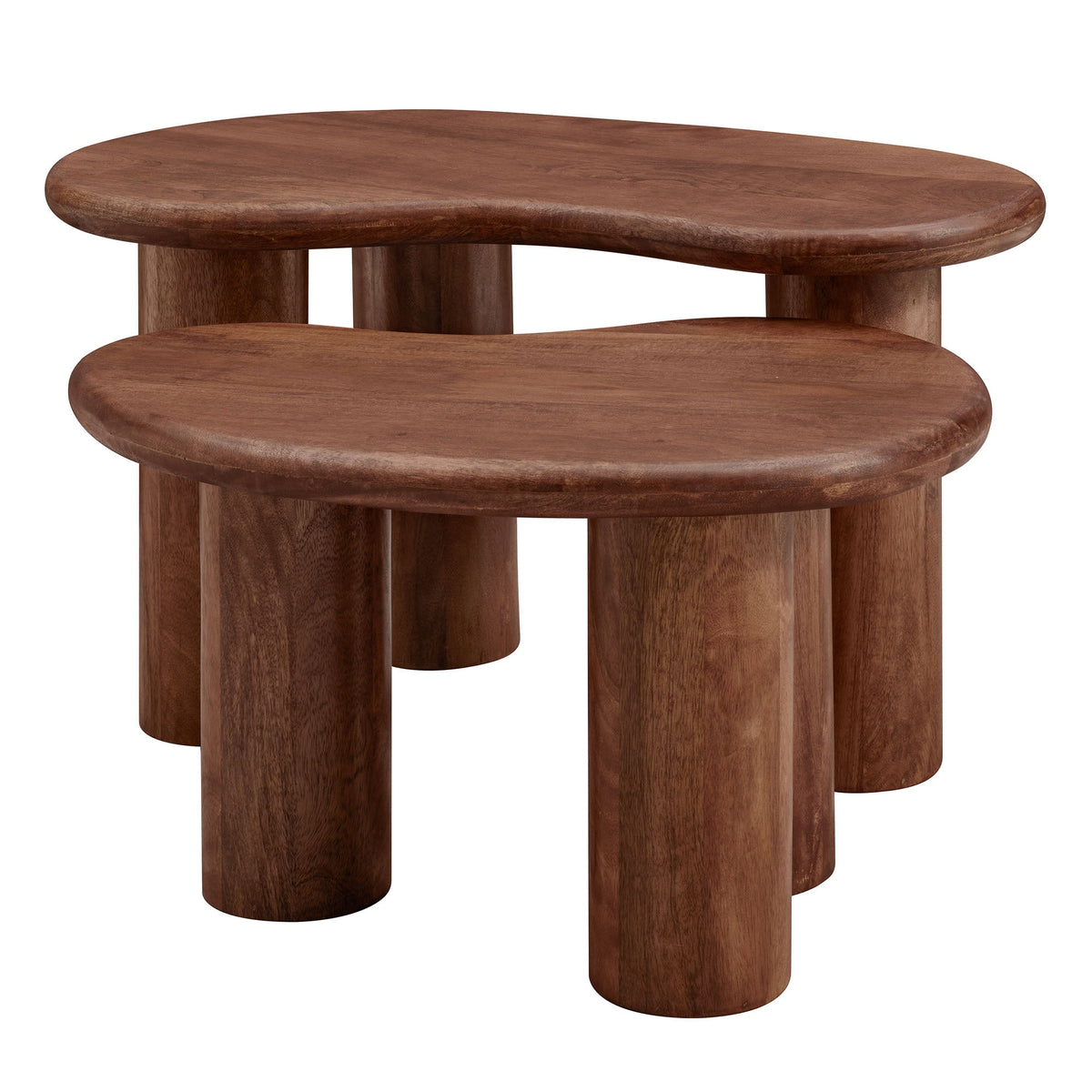 Hackney Mango Wood Nesting Coffee Table Set by Modway, photo 6 of 14