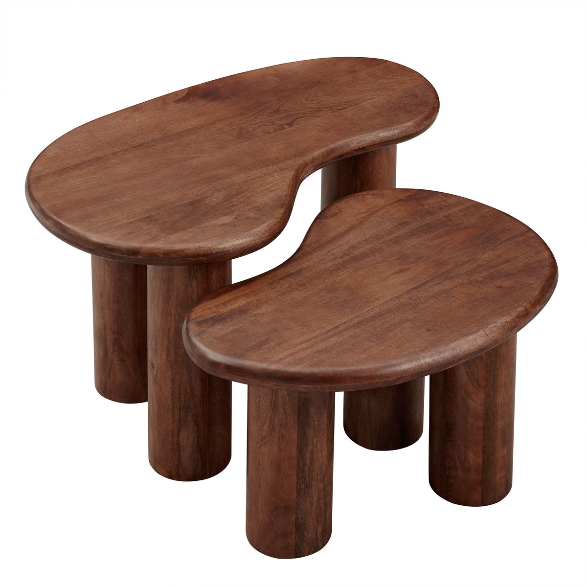 Hackney Mango Wood Nesting Coffee Table Set by Modway, photo 7 of 14