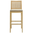 Ovard Wood and Rattan Bar Stool by Modway by HouseOfZazla