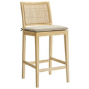 Ovard Wood and Rattan Counter Stool by Modway by HouseOfZazla