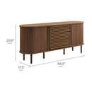 Harlan 67" Fluted Oval Sideboard Cabinet by Modway by HouseOfZazla