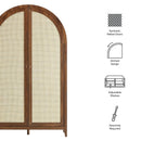 Calista 79" Tall Wide Rattan Arched Storage Cabinet by Modway by HouseOfZazla