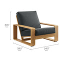 Lirienne 4-Piece Outdoor Patio Aluminum Faux Wood Furniture Set by HouseOfZazla