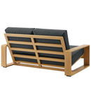 Lirienne Outdoor Patio Aluminum Faux Wood Loveseat by Modway by HouseOfZazla