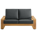 Lirienne Outdoor Patio Aluminum Faux Wood Loveseat by Modway by HouseOfZazla