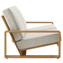 Lirienne Outdoor Patio Aluminum Faux Wood Loveseat by Modway by HouseOfZazla