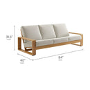 Lirienne Outdoor Patio Aluminum Faux Wood Sofa by Modway by HouseOfZazla