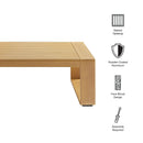 Lirienne Outdoor Patio Aluminum Faux Wood Coffee Table by Modway by HouseOfZazla