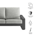 Lirienne Outdoor Patio Aluminum Loveseat by Modway by HouseOfZazla
