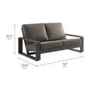 Lirienne Outdoor Patio Aluminum Loveseat by Modway by HouseOfZazla