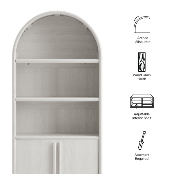 Bellamy Tall Arched Display Cabinet Bookcase by Modway, photo 2 of 7