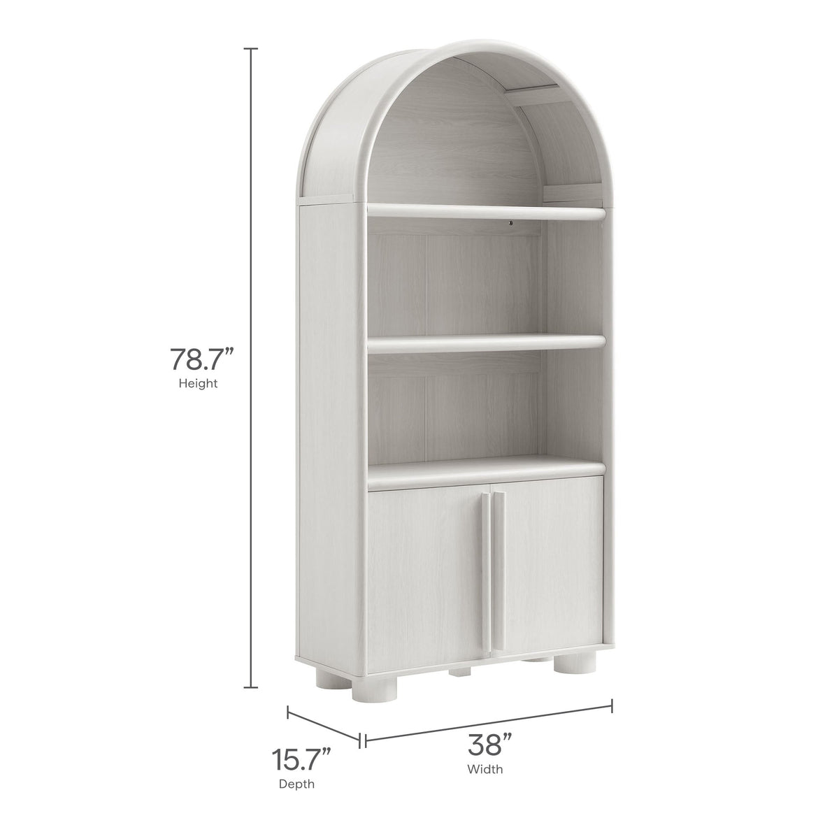 Bellamy Tall Arched Display Cabinet Bookcase by Modway, photo 3 of 7