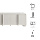 Bellamy Curved 4-Door Sideboard Cabinet by Modway by HouseOfZazla