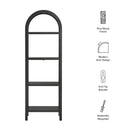 Vexley 72 Inch Tall Narrow Arched Bookshelf by Modway by HouseOfZazla