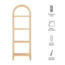 Vexley 72 Inch Tall Narrow Arched Bookshelf by Modway by HouseOfZazla