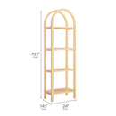 Vexley 72 Inch Tall Narrow Arched Bookshelf by Modway by HouseOfZazla