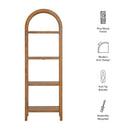 Vexley 72 Inch Tall Narrow Arched Bookshelf by Modway by HouseOfZazla