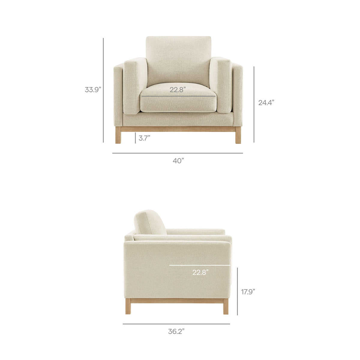 Roscoe Fabric Armchair by Modway, photo 16 of 21