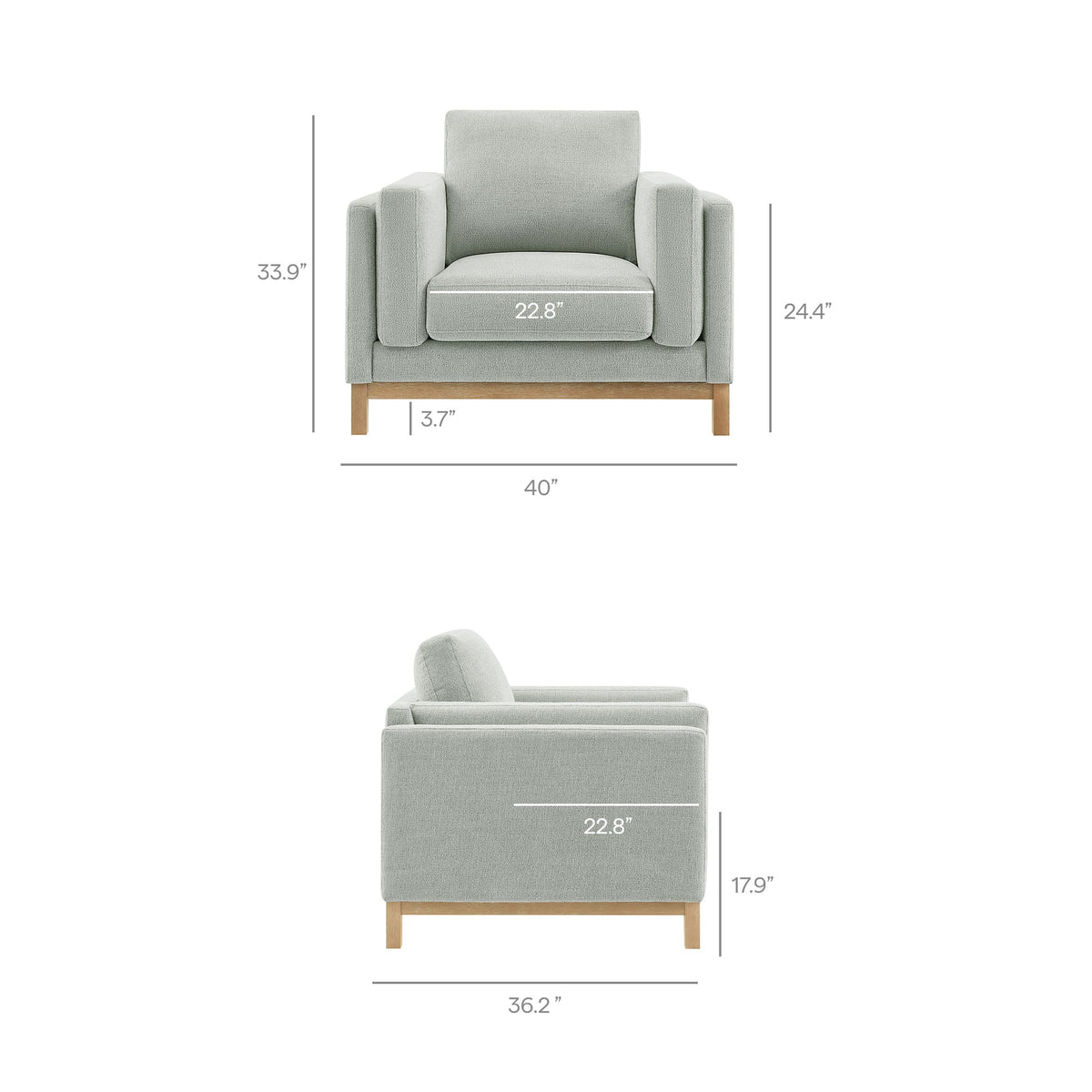 Roscoe Fabric Armchair by Modway, photo 3 of 21