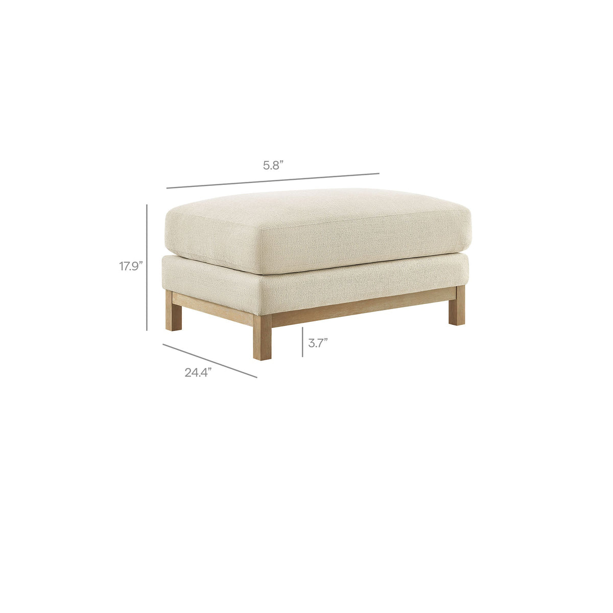 Roscoe Fabric Ottoman by Modway, photo 3 of 21