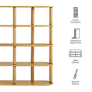 Arcus 4-Tier Oval Wood Bookshelf by Modway by HouseOfZazla