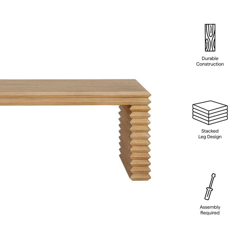 Canto Rectangular Stacked Design Coffee Table by Modway, photo 2 of 7