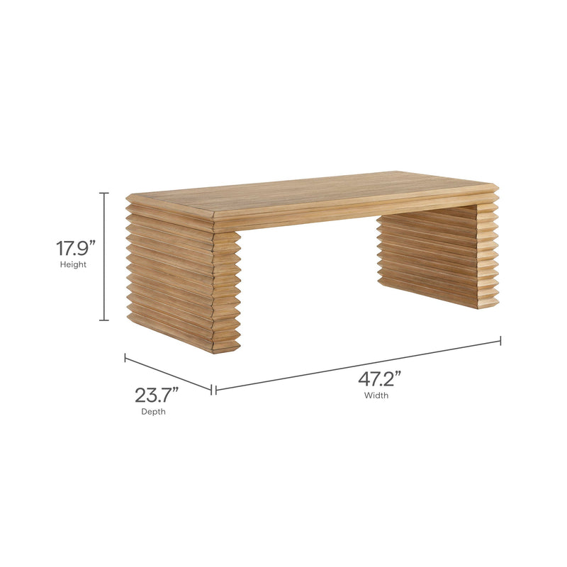 Canto Rectangular Stacked Design Coffee Table by Modway, photo 3 of 7